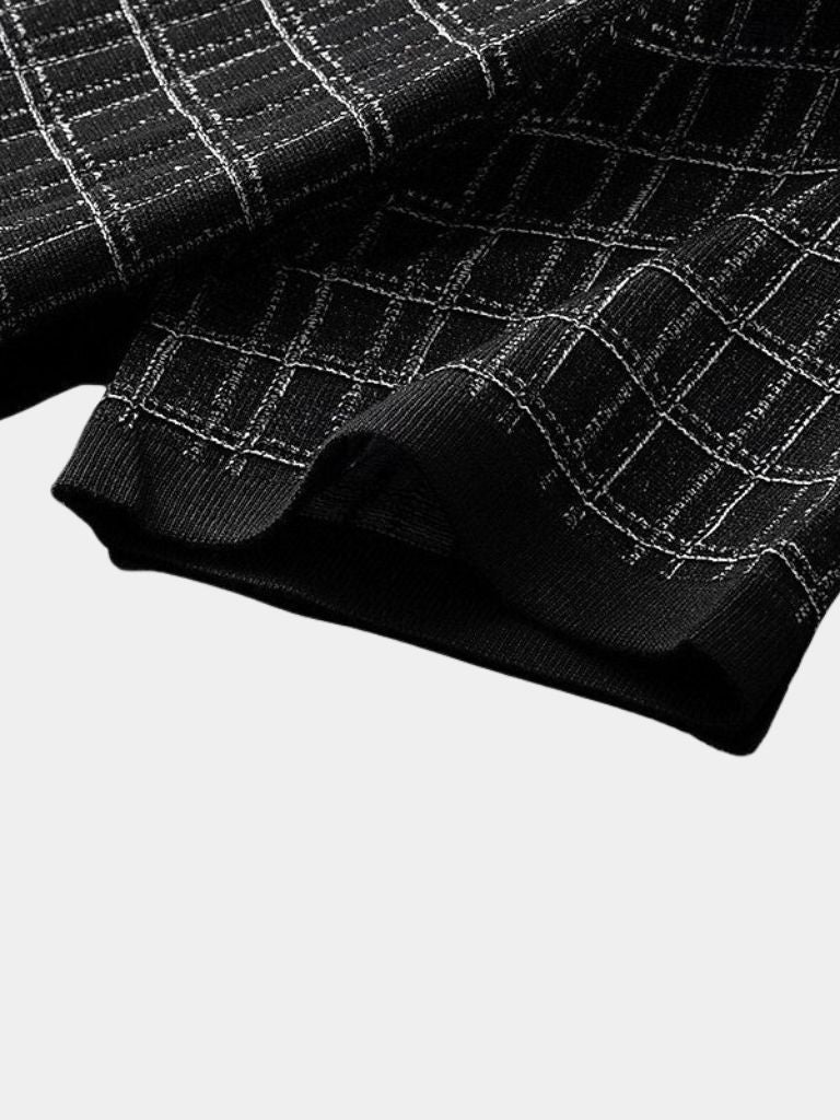 Klassisches Noir Strick-Polo-Shirt – Eleganz für jeden Anlass