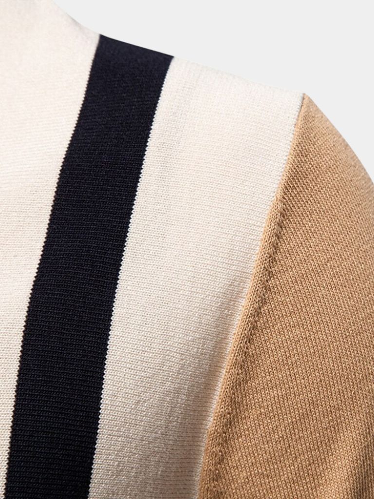 Retro Streifen Polo – Stilvolles Design für jeden Anlass