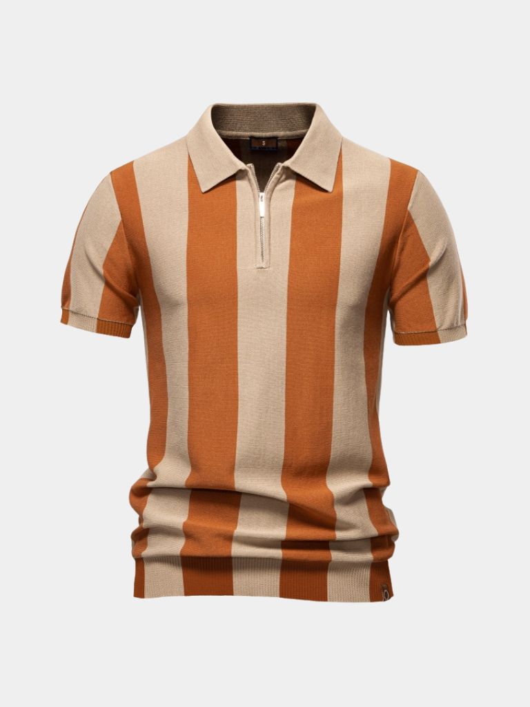 Navy Streifen Polo – Stilvolle Herrenmode für jeden Anlass