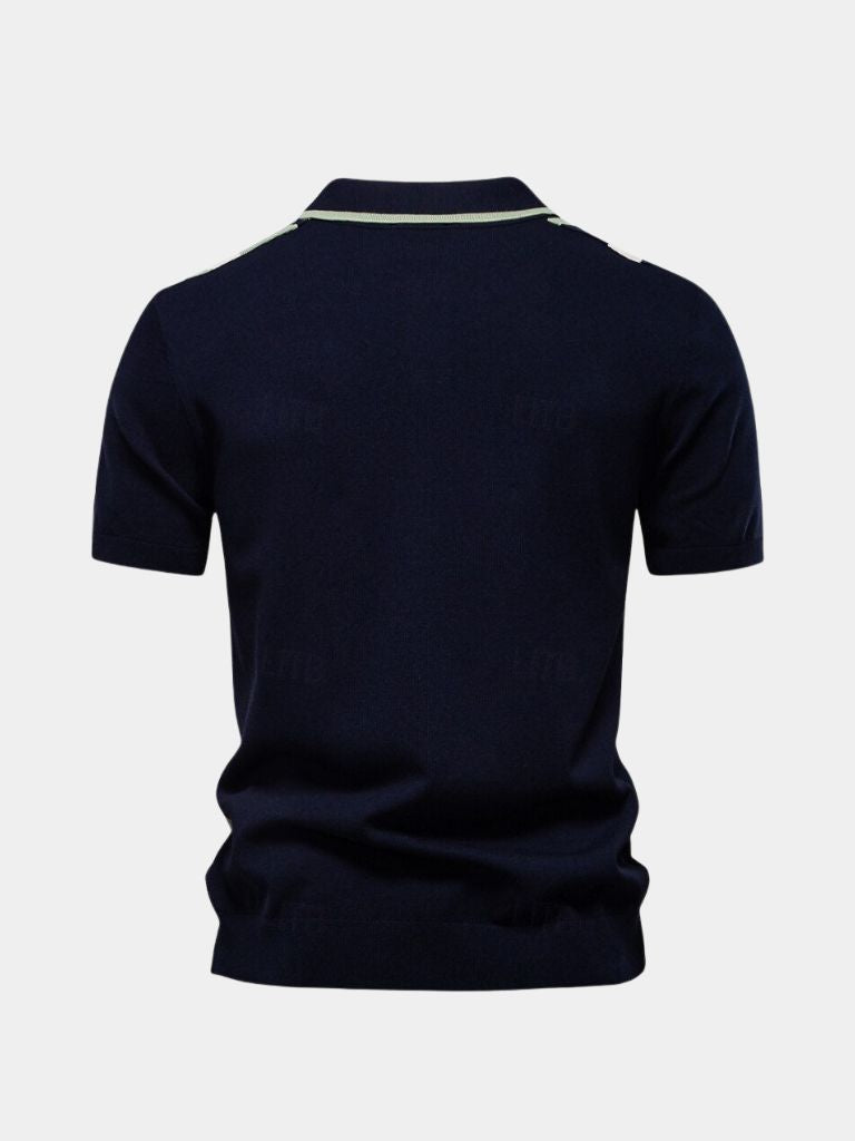 Retro Streifen Polo – Stilvolles Design für jeden Anlass