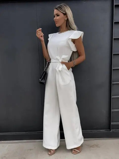 Eleganter Damen Jumpsuit mit Weiten Beinen für Hochzeiten-5