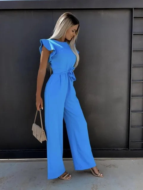 Variant image for Eleganter Damen Jumpsuit mit Weiten Beinen für Hochzeiten-11
