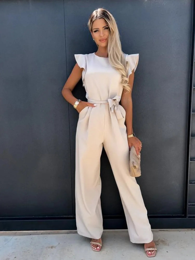 Eleganter Damen Jumpsuit mit Weiten Beinen für Hochzeiten-6