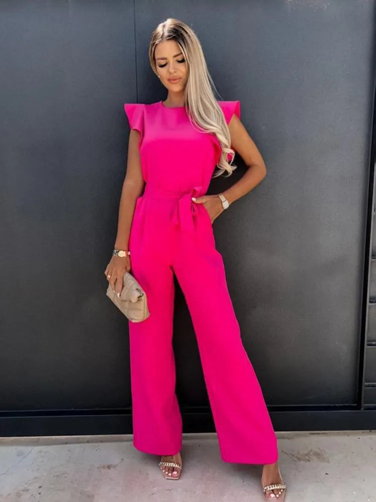 Variant image for Eleganter Damen Jumpsuit mit Weiten Beinen für Hochzeiten-25