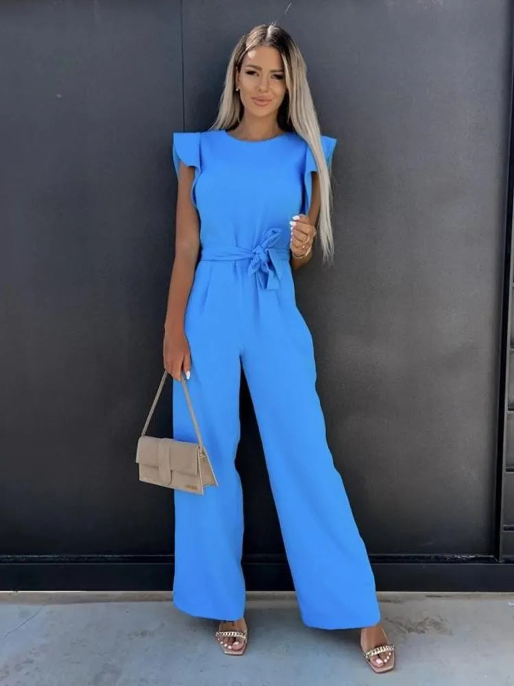 Eleganter Damen Jumpsuit mit Weiten Beinen für Hochzeiten-4