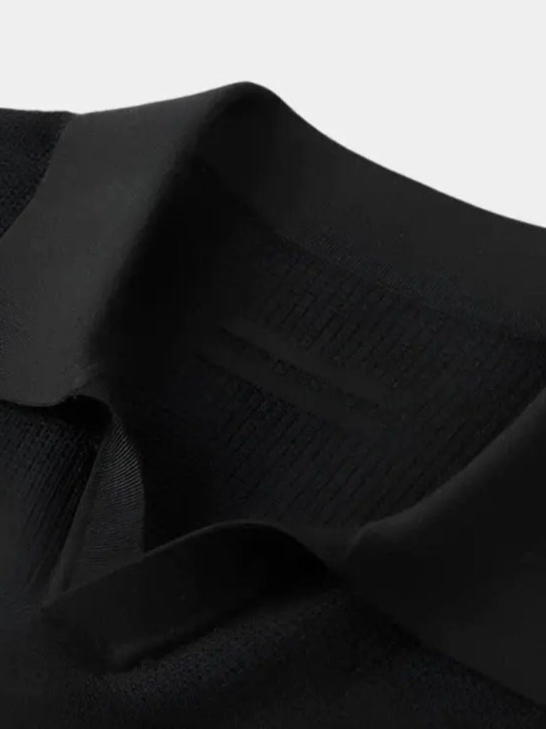Lässiges Knopf-los Strick Polo-Shirt für Stilbewusste Herren