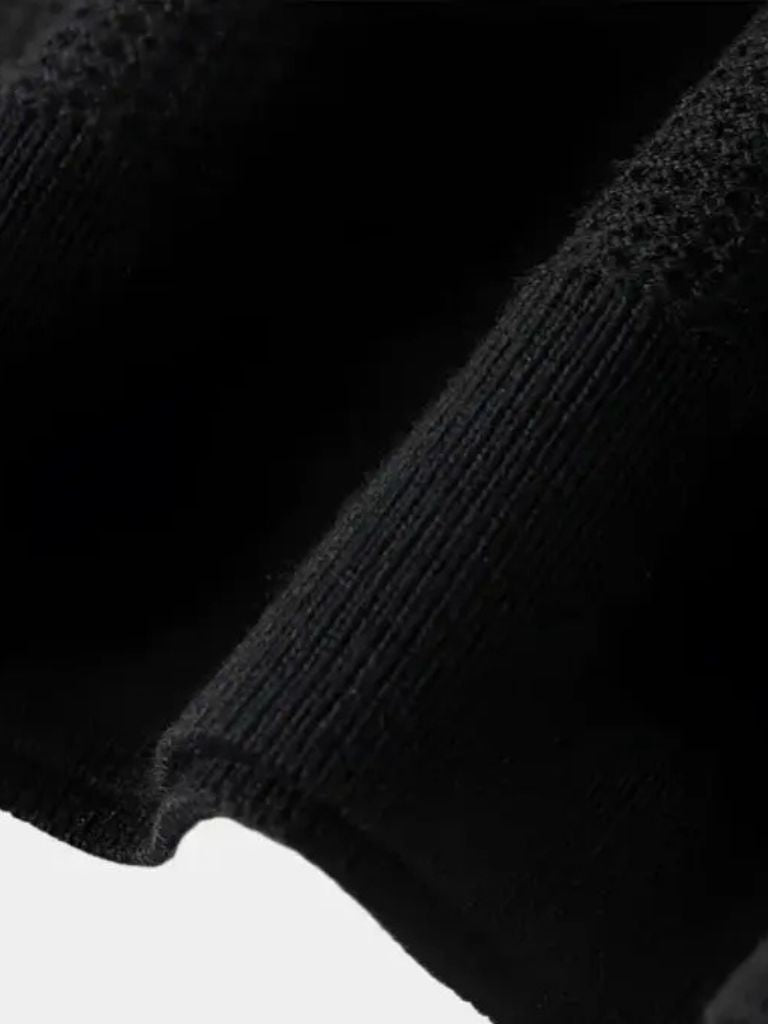 Lässiges Knopf-los Strick Polo-Shirt für Stilbewusste Herren