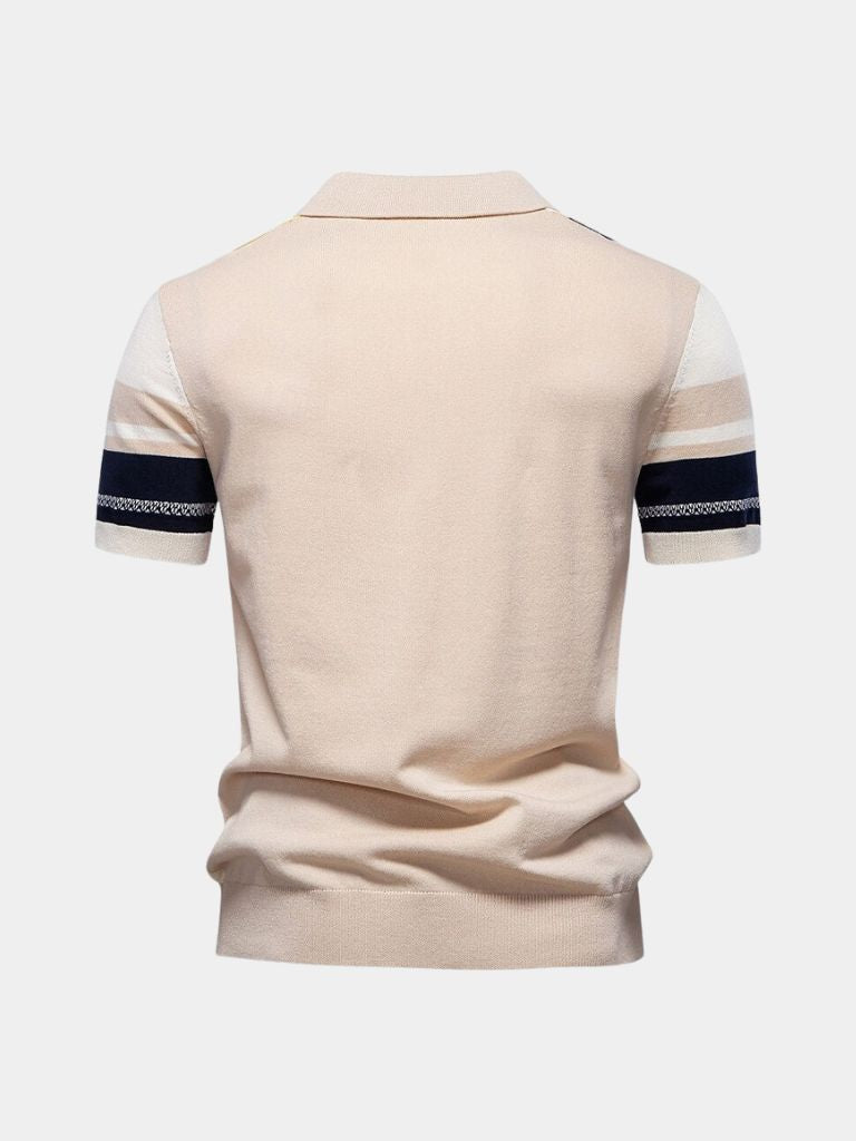 Sundown Stripes Polo – Stilvolle Herenshirt voor Elke Gelegenheid