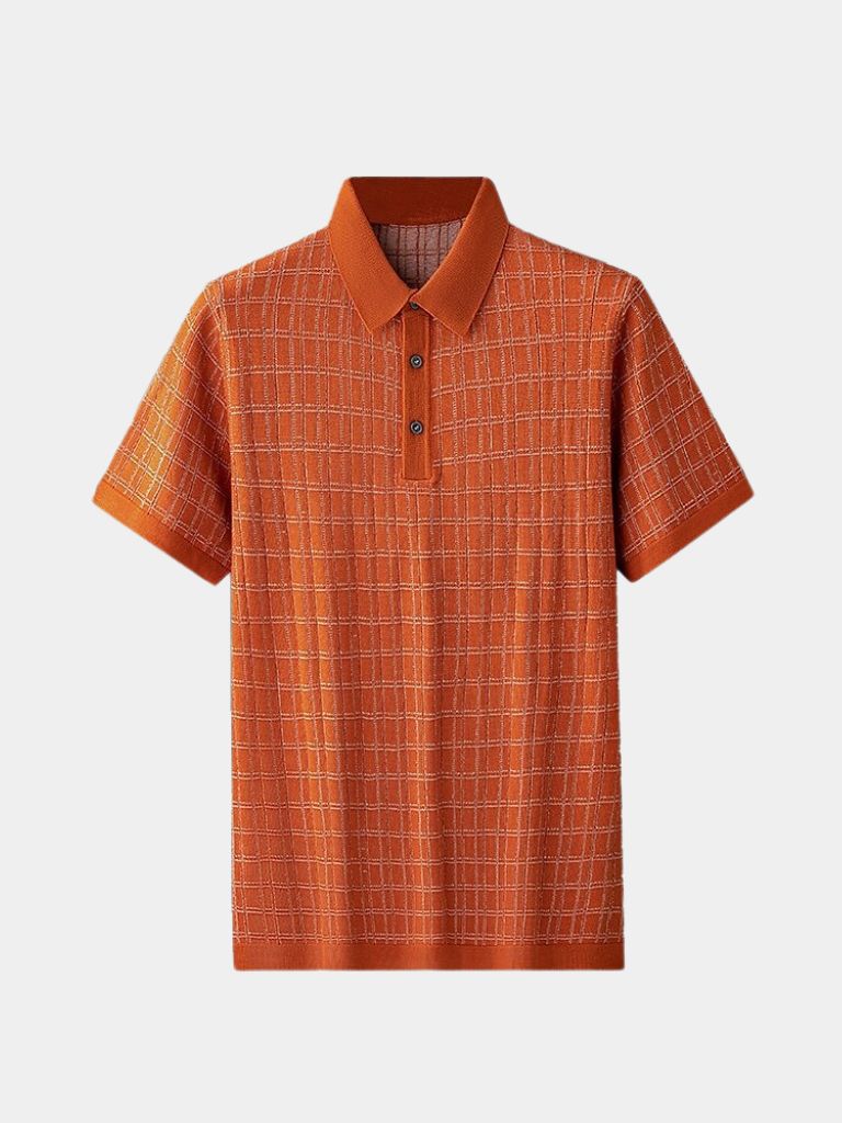Klassisches Noir Strick-Polo-Shirt – Eleganz für jeden Anlass