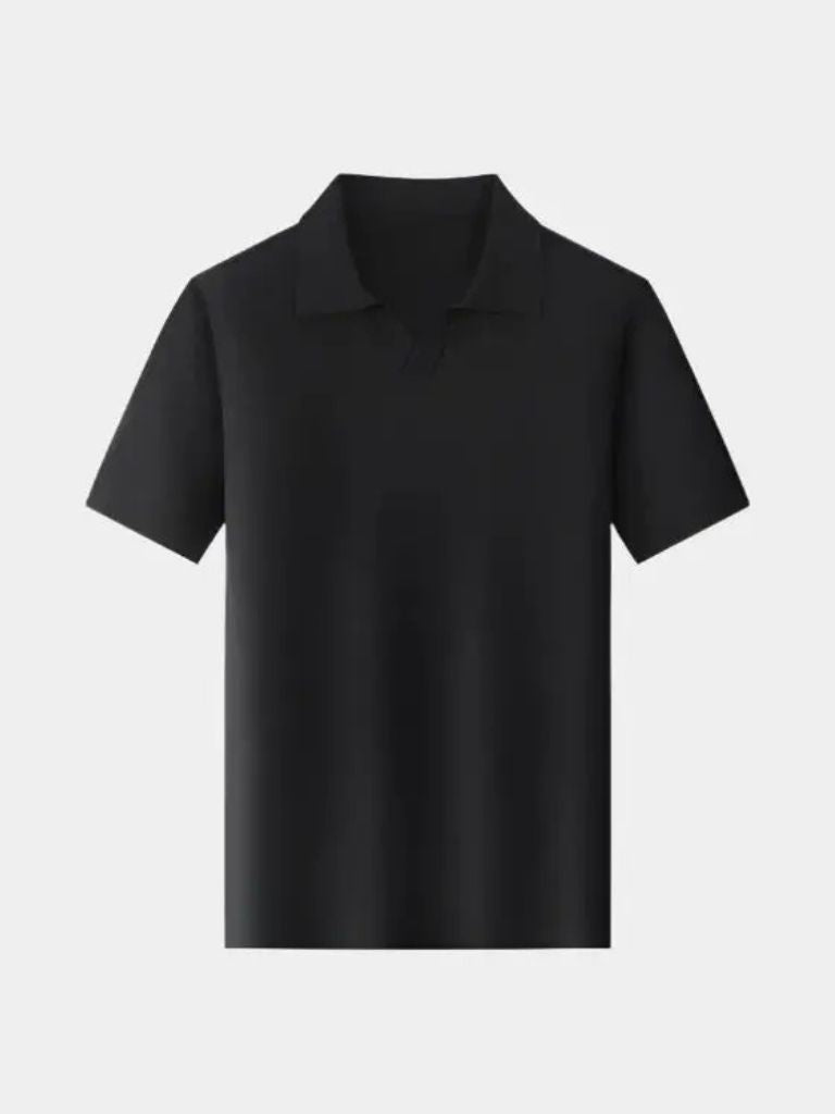Lässiges Knopf-los Strick Polo-Shirt für Stilbewusste Herren