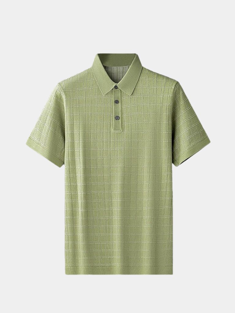 Klassisches Noir Strick-Polo-Shirt – Eleganz für jeden Anlass