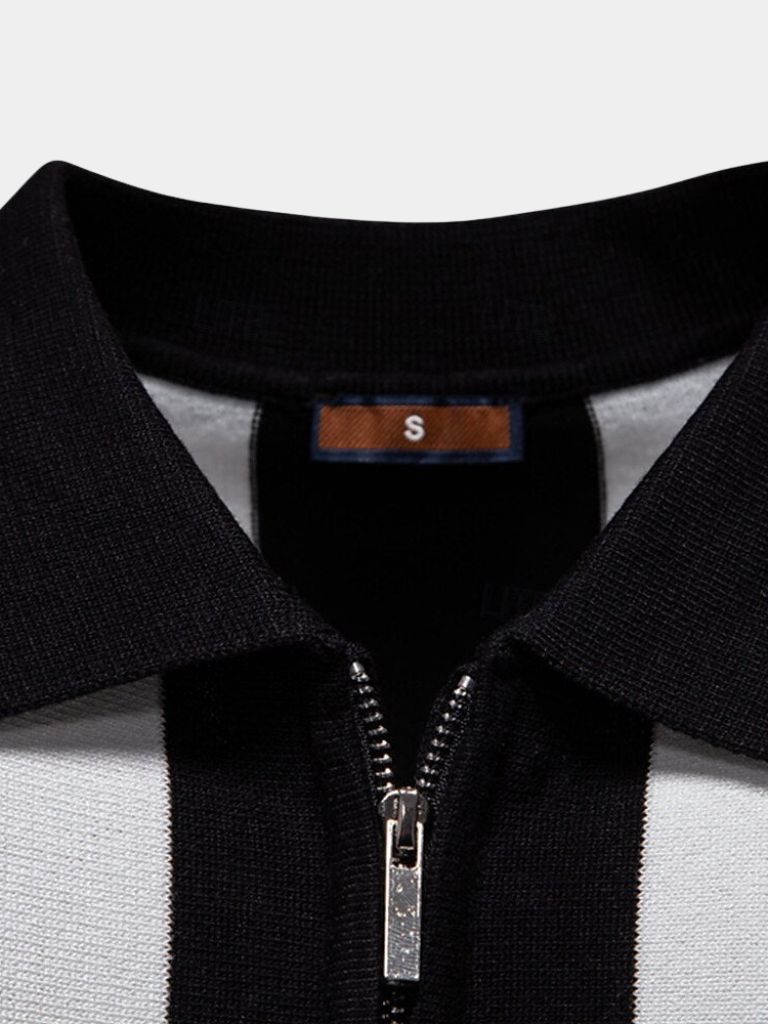 Navy Streifen Polo – Stilvolle Herrenmode für jeden Anlass