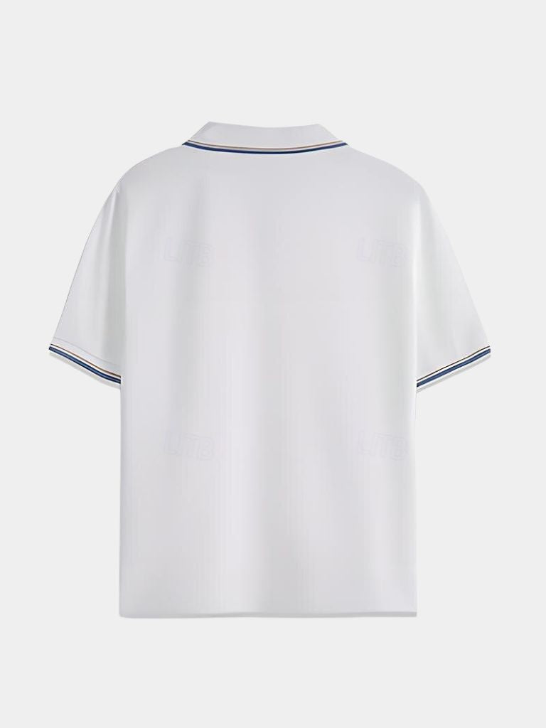 Zeitloses schwarzes V-Ausschnitt-Polo – Eleganz & Komfort