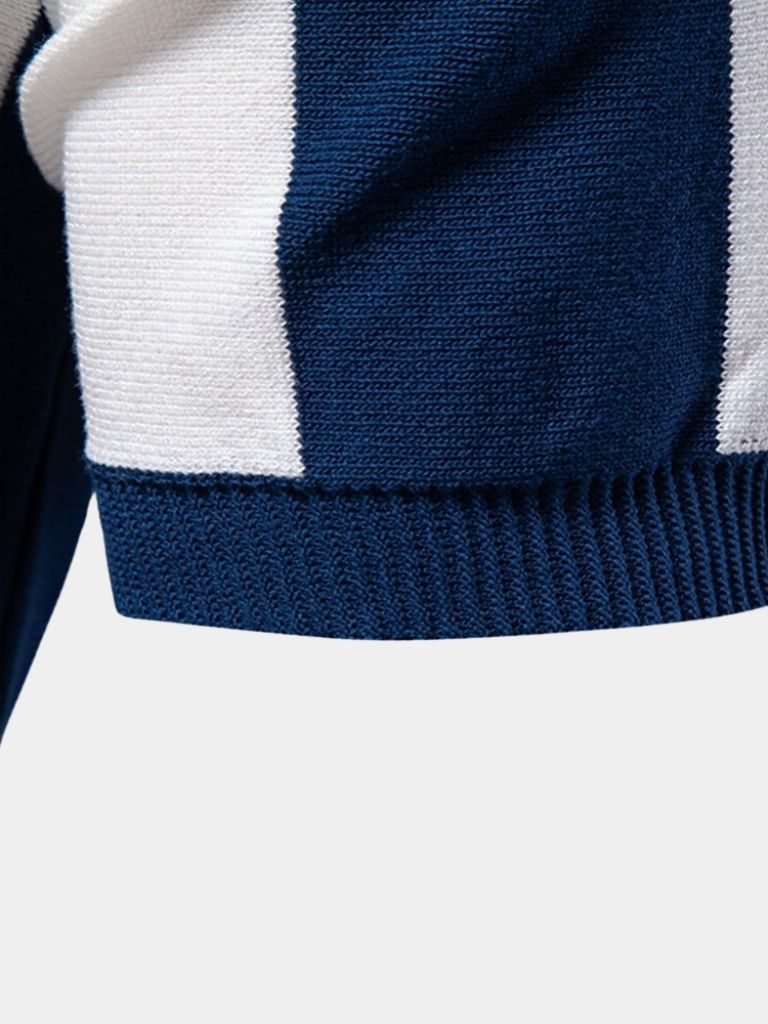 Navy Streifen Polo – Stilvolle Herrenmode für jeden Anlass