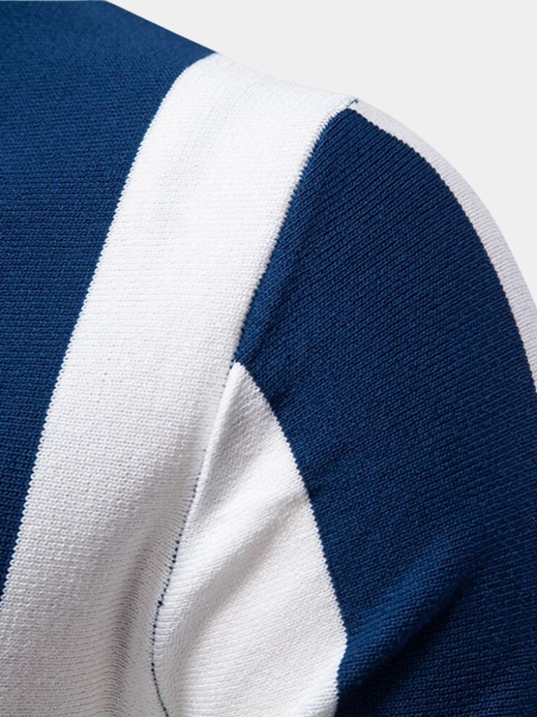 Navy Streifen Polo – Stilvolle Herrenmode für jeden Anlass