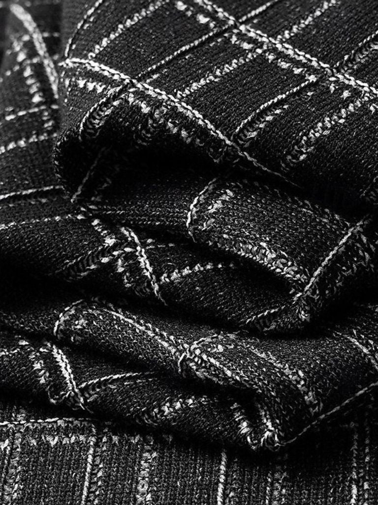 Klassisches Noir Strick-Polo-Shirt – Eleganz für jeden Anlass