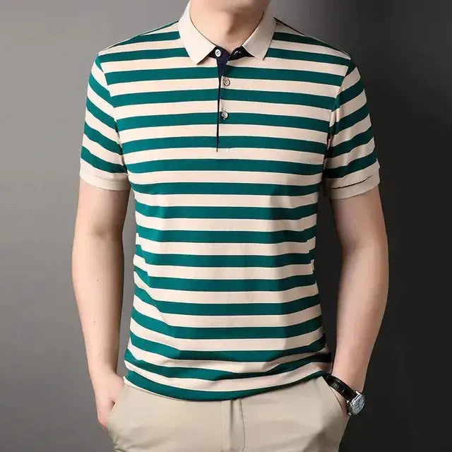 ZVNT polo Sommer Streifen Polo-Shirt – Stilvoller Komfort für jeden Anlass