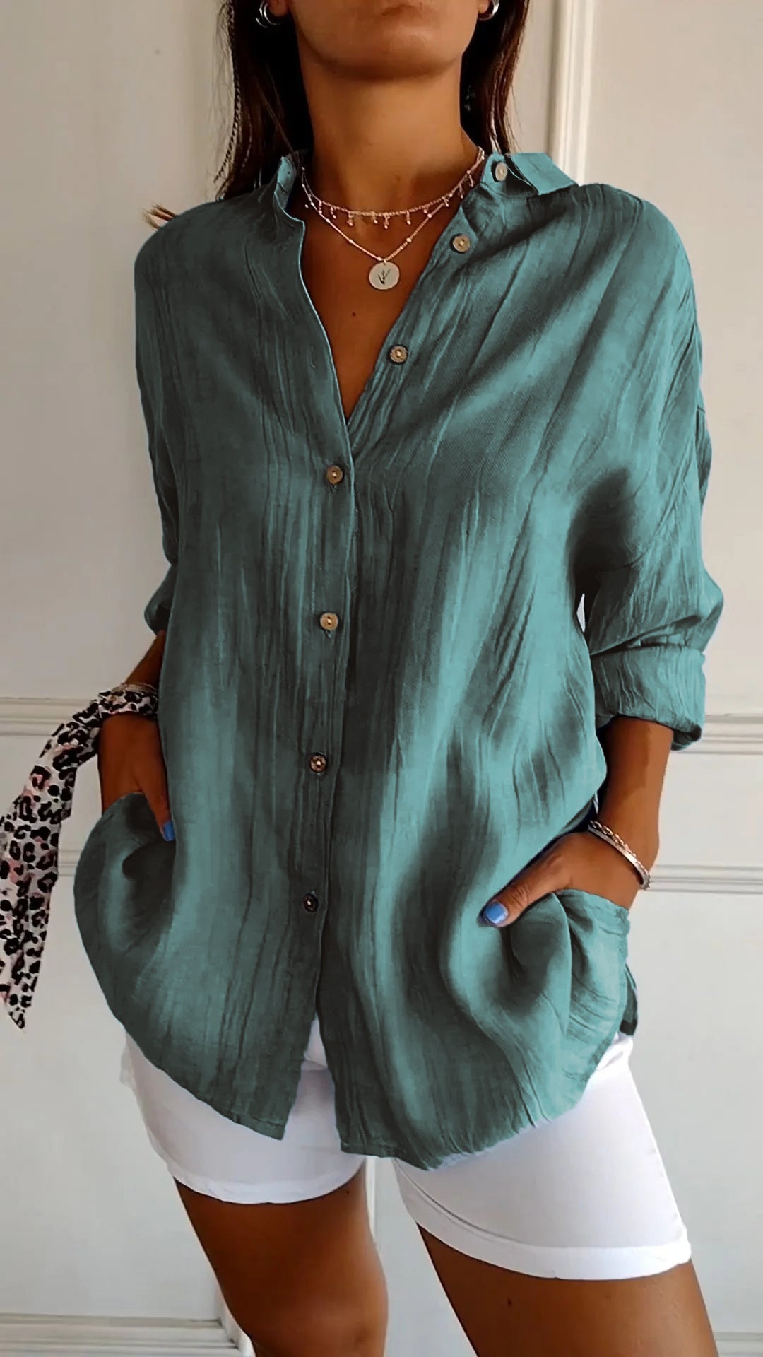 Variant image for Nira Damen Bluse Langarm – Elegantes Sommerdesign für Damen-36