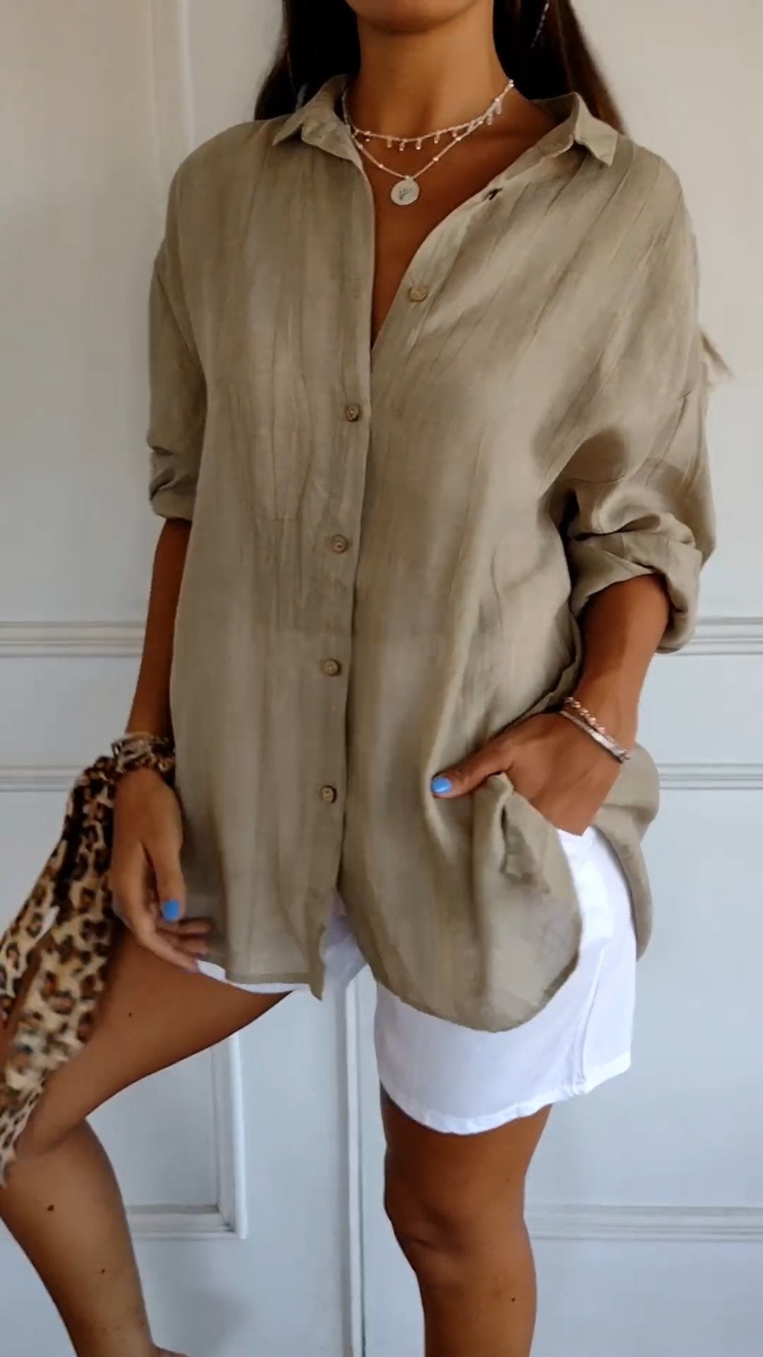 Variant image for Nira Damen Bluse Langarm – Elegantes Sommerdesign für Damen-13