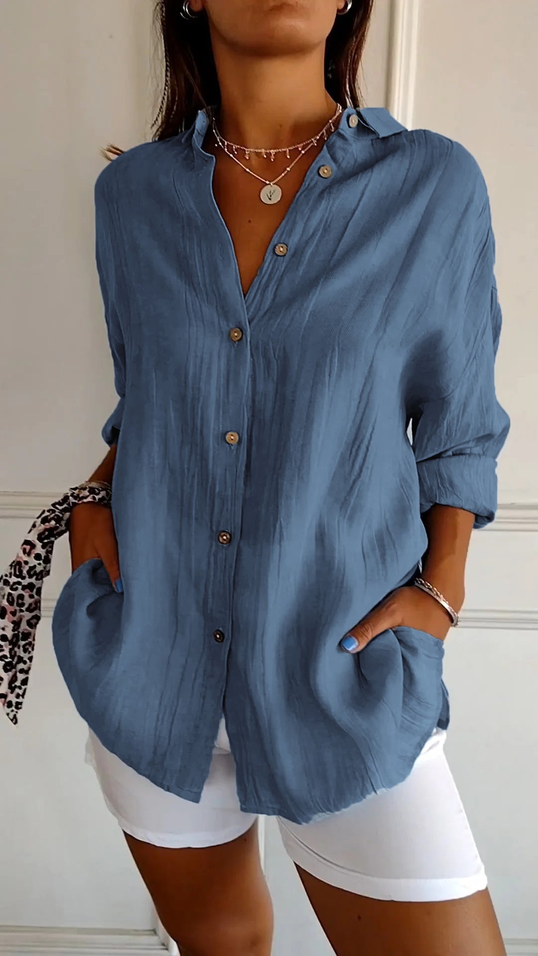 Nira Damen Bluse Langarm – Elegantes Sommerdesign für Damen-6