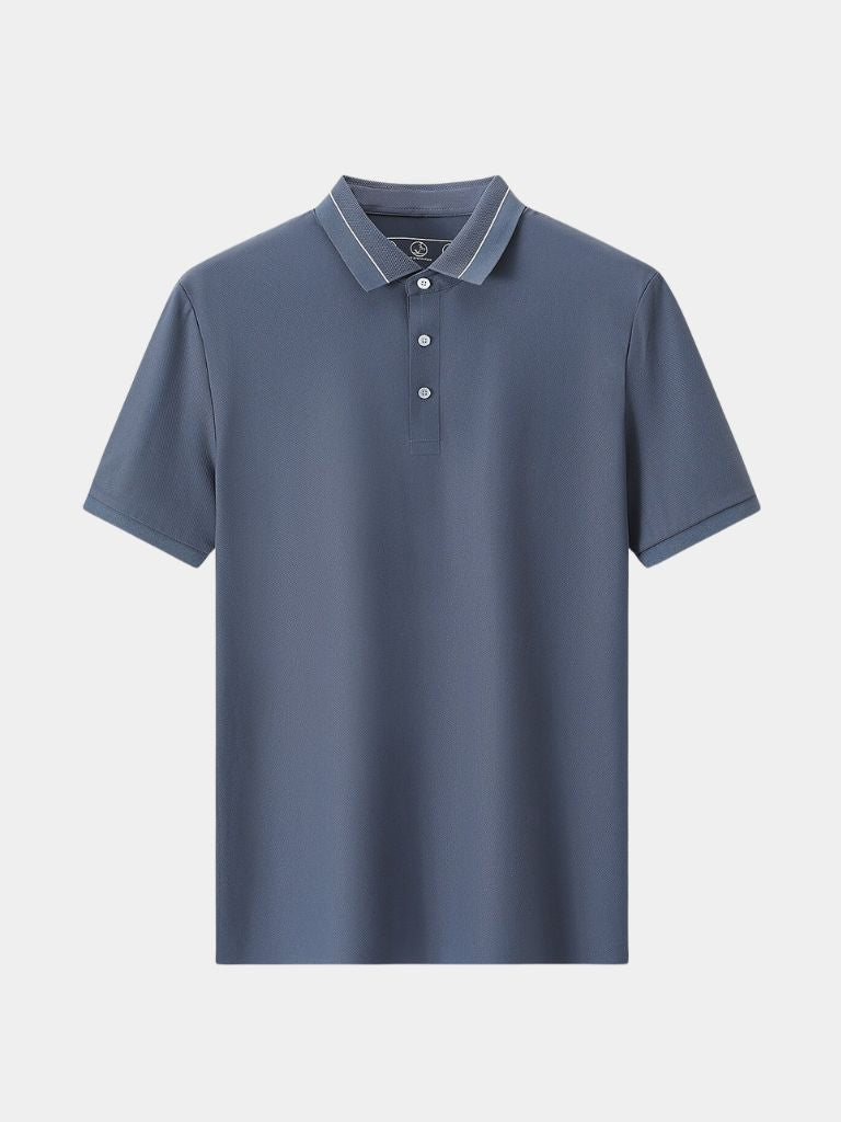 Stahlgraues Polo – Eleganz & Komfort für jeden Anlass