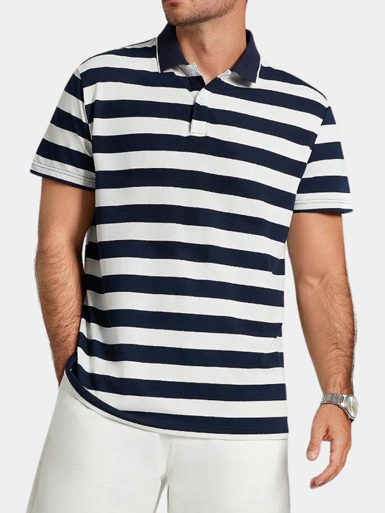 Harbour Stripe Polo – Stilvolles Herrenpoloshirt für jeden Anlass