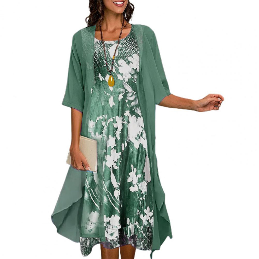 Damen Kleid Elastisch Blau – Sommerkleid für Frauen, Atmungsaktiv und Figurbetont 2
