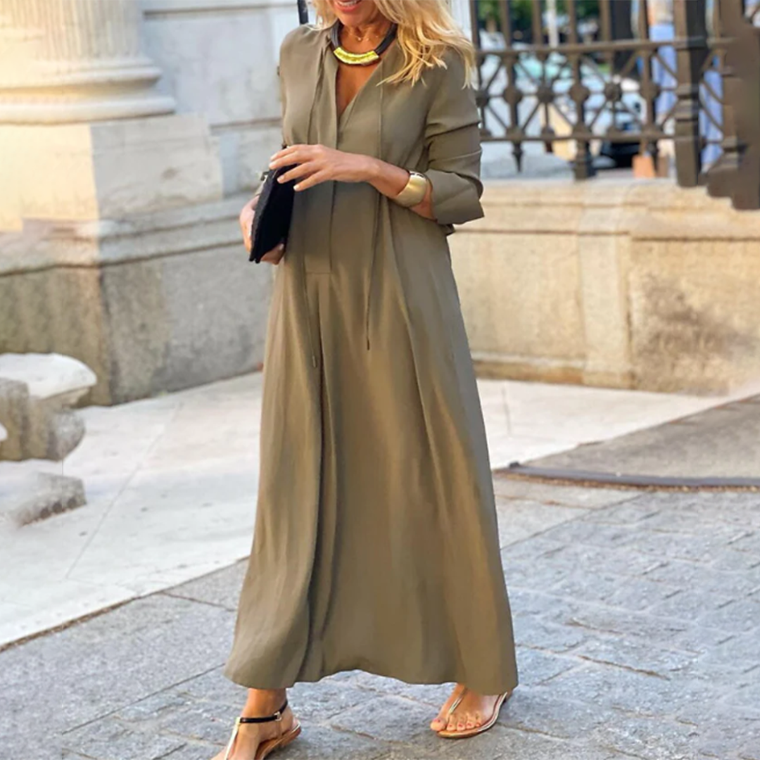 Variant image for Bequemes Maxikleid Für Damen – Elegante Lange Sommer Kleider-11