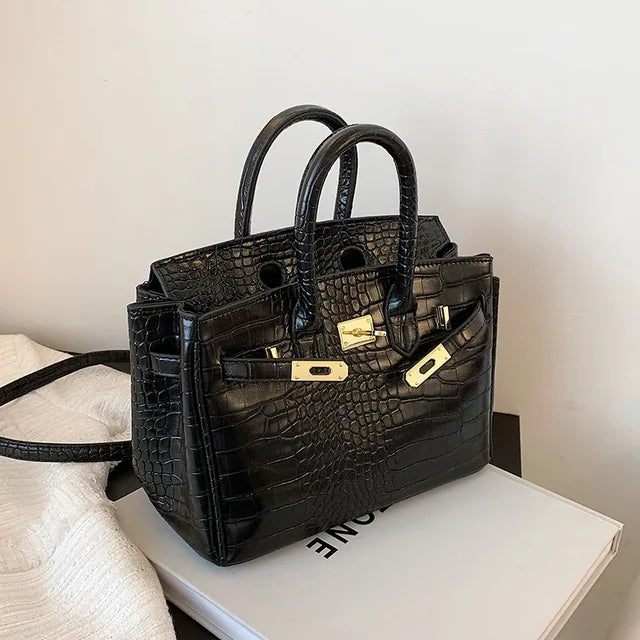Elegante Handtasche Damen Schwarz – Vielseitige Freizeithandtasche-2