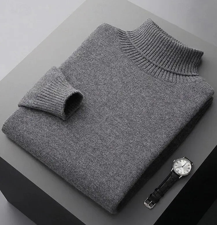 ZVNT Sweater 100% Merinowolle Rollkragenpullover – Luxuriös & Warm