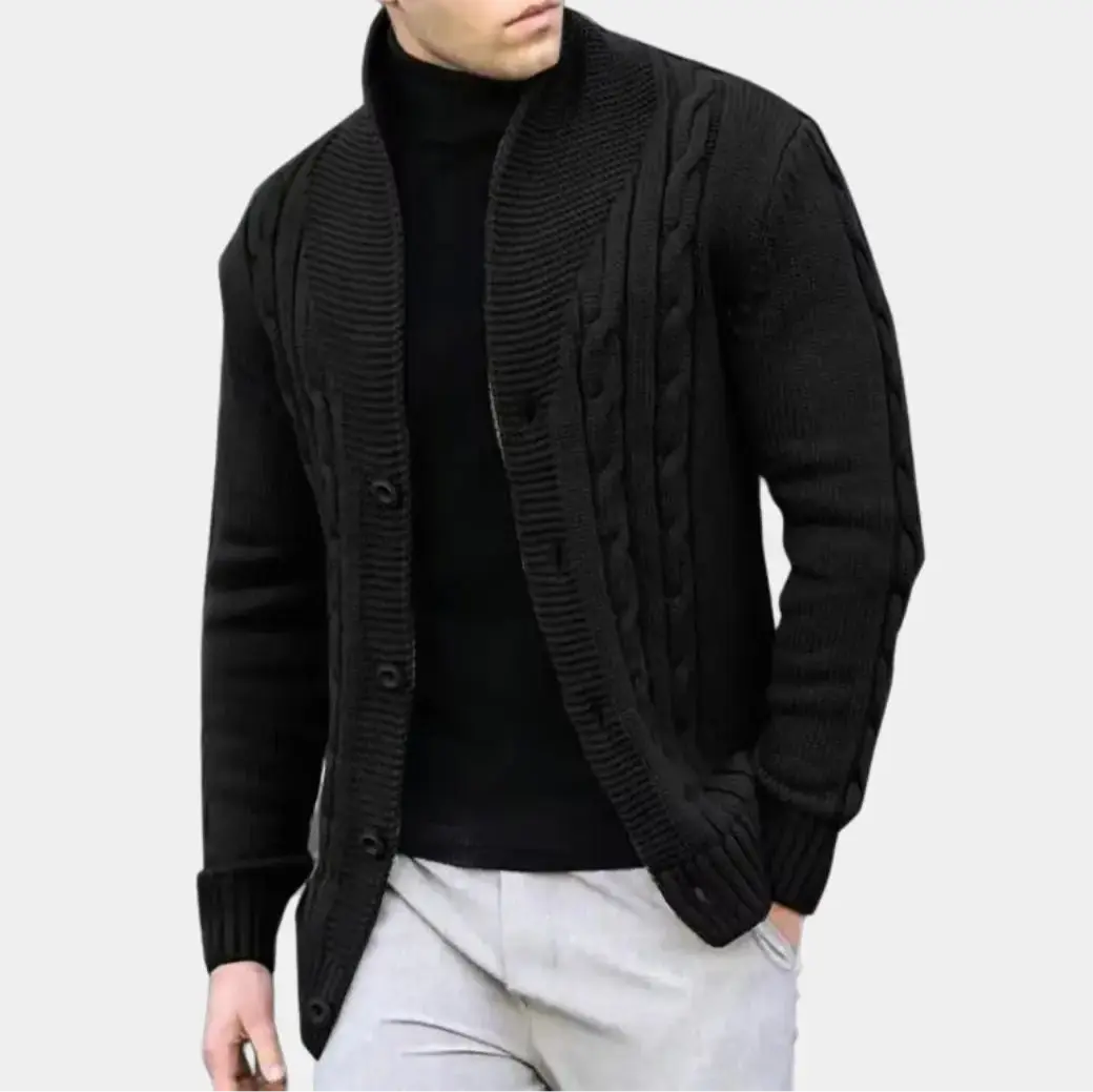 ZVNT Sweater Eleganter Herren Strickcardigan – Stilvoller Komfort für jede Gelegenheit