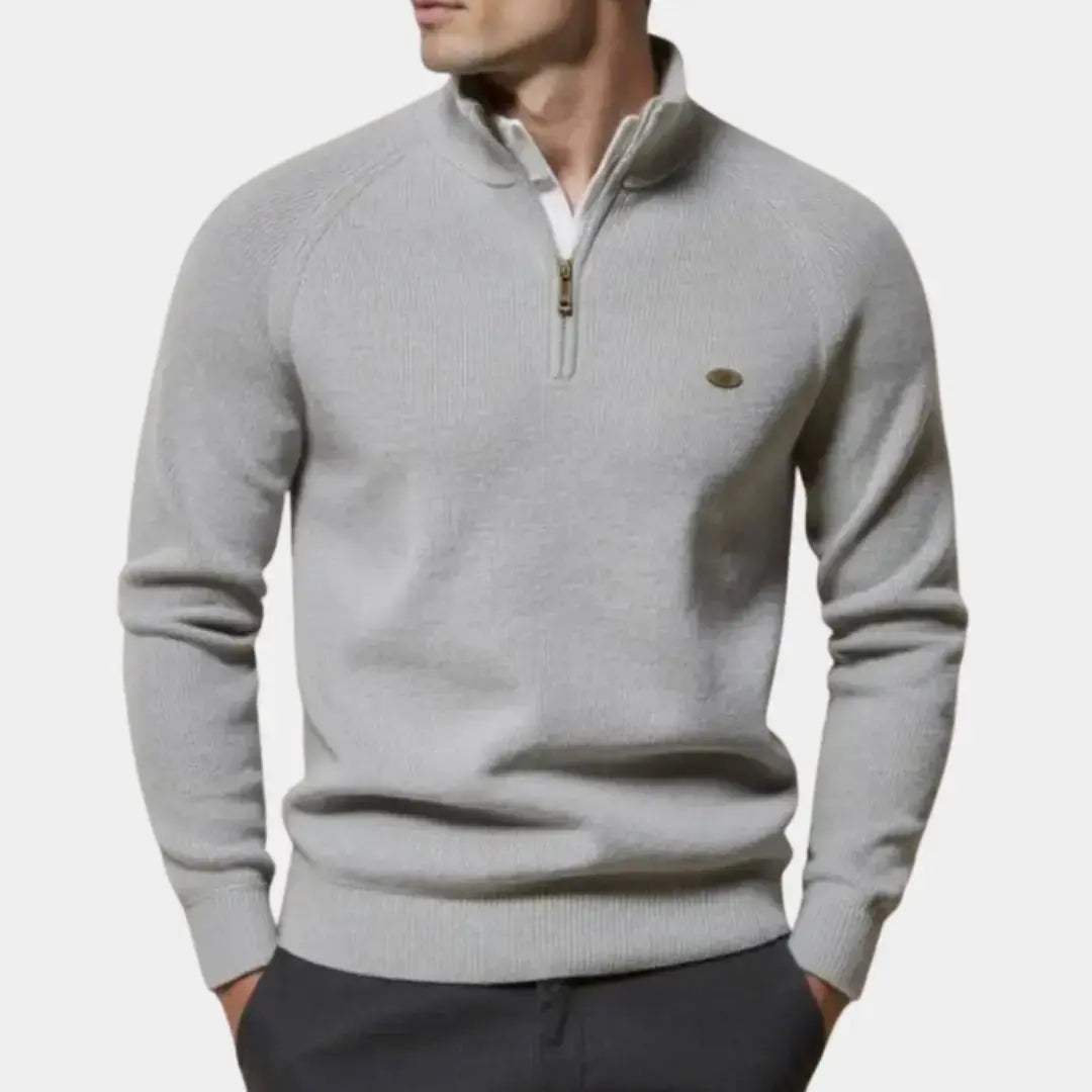 ZVNT Sweater Eleganter Viertelzip-Pullover für stilbewusste Männer – Premium Qualität