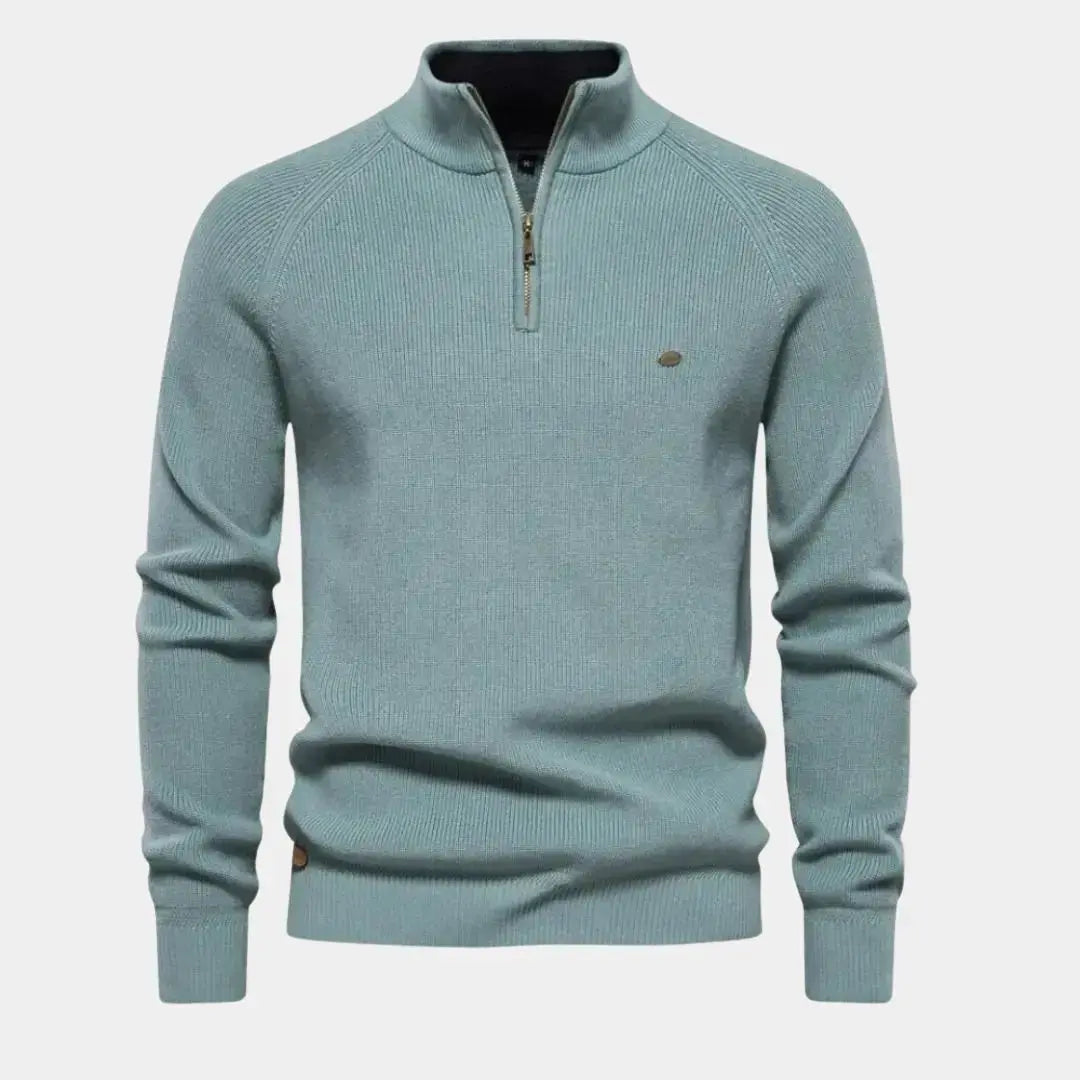 ZVNT Sweater Eleganter Viertelzip-Pullover für stilbewusste Männer – Premium Qualität