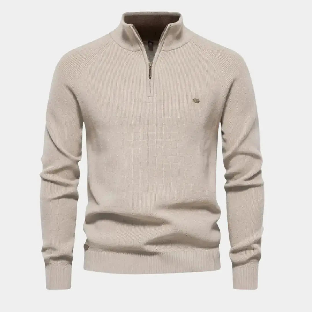 ZVNT Sweater Eleganter Viertelzip-Pullover für stilbewusste Männer – Premium Qualität