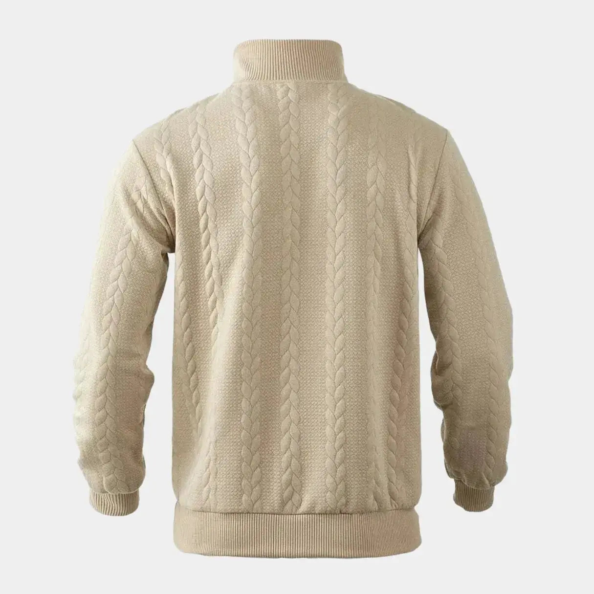 ZVNT Sweater Essentieller Henry Quarter Zip Pullover - Stilvoller Komfort