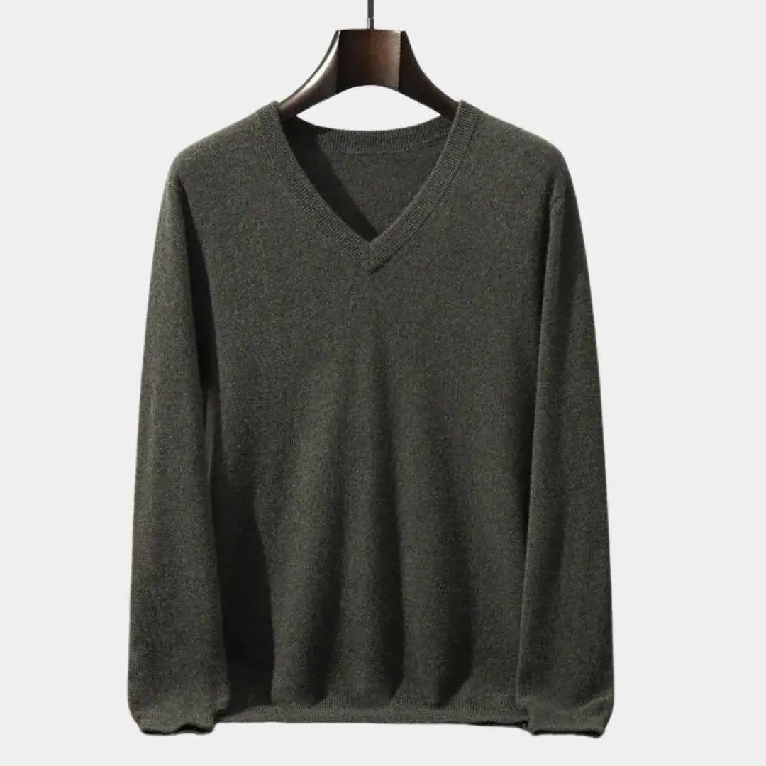 ZVNT Sweater Luxuriöser Cashmere V-Ausschnitt Pullover für Damen – Stil & Komfort