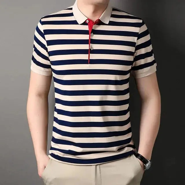 ZVNT polo Sommer Streifen Polo-Shirt – Stilvoller Komfort für jeden Anlass