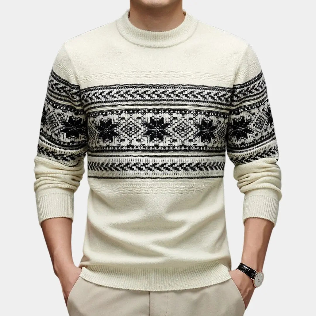 ZVNT sweater 100% Wolle Fair Isle Pullover – Hochwertige, nachhaltige Mode