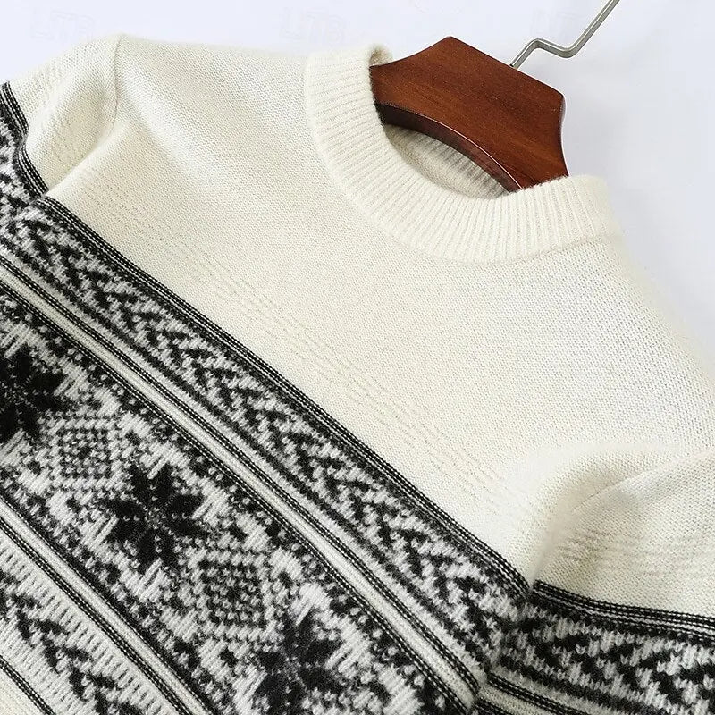 ZVNT sweater 100% Wolle Fair Isle Pullover – Hochwertige, nachhaltige Mode