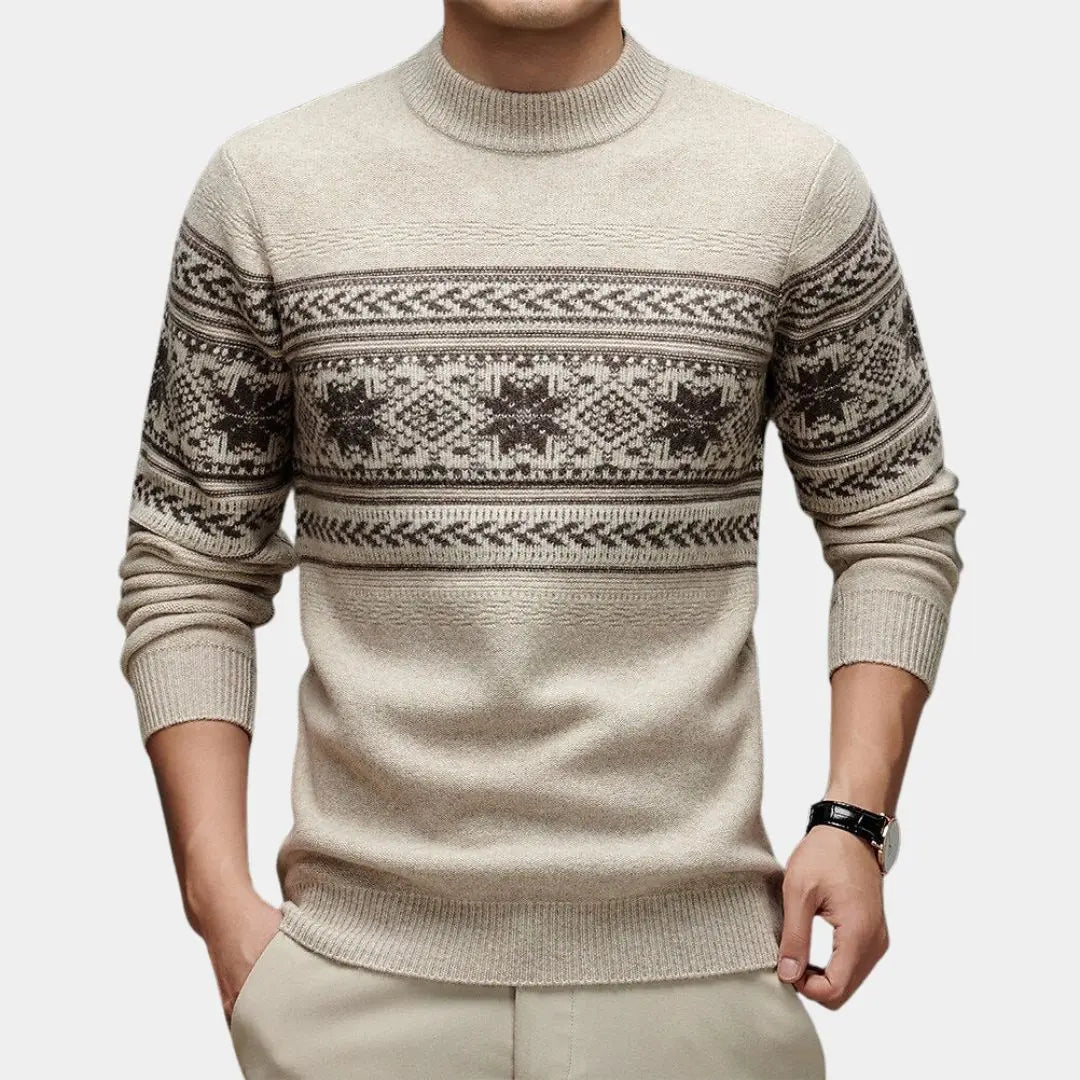 ZVNT sweater 100% Wolle Fair Isle Pullover – Hochwertige, nachhaltige Mode