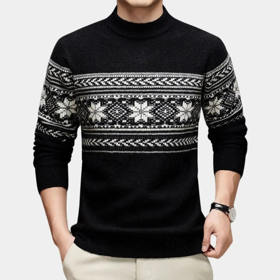 ZVNT sweater 100% Wolle Fair Isle Pullover – Hochwertige, nachhaltige Mode