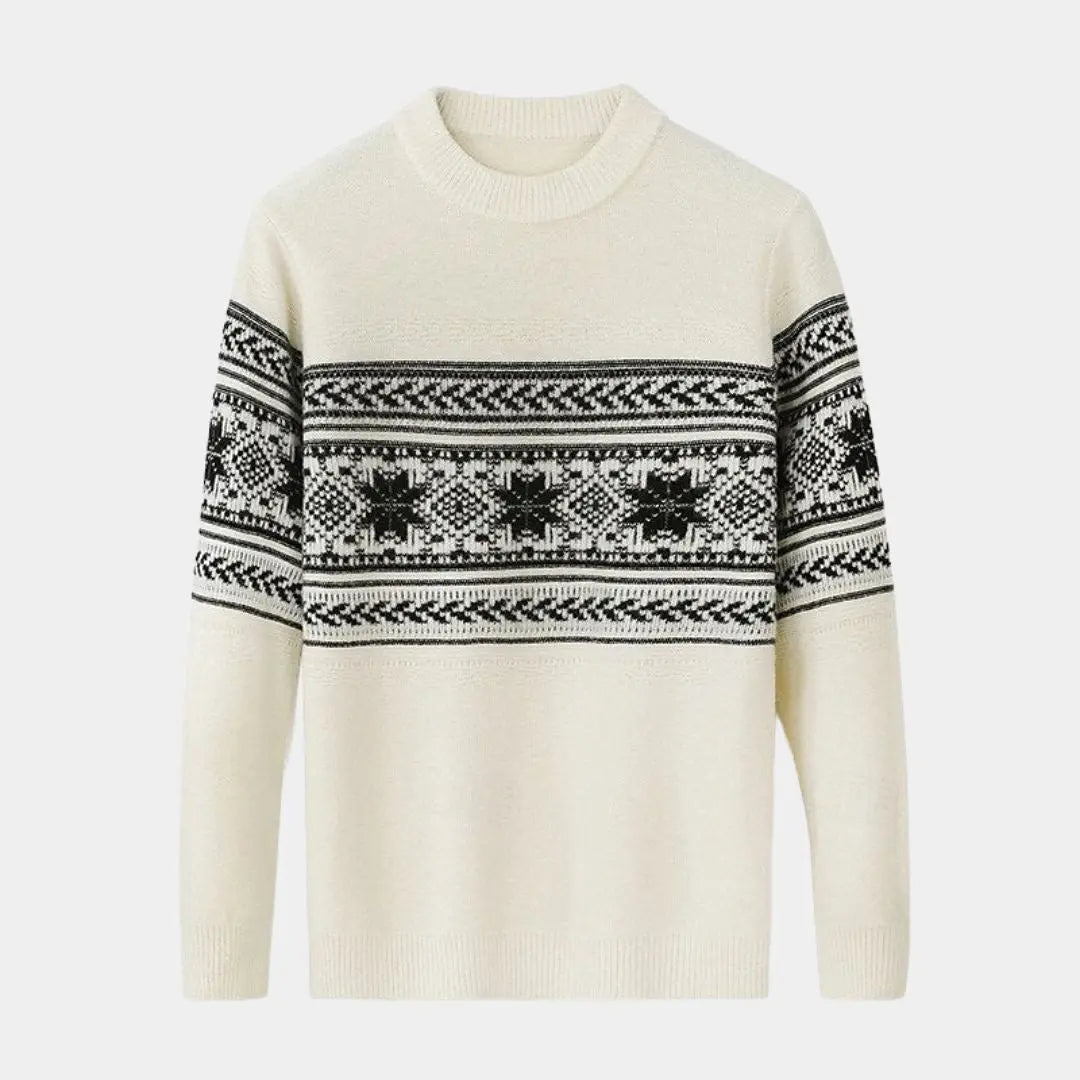 ZVNT sweater 100% Wolle Fair Isle Pullover – Hochwertige, nachhaltige Mode