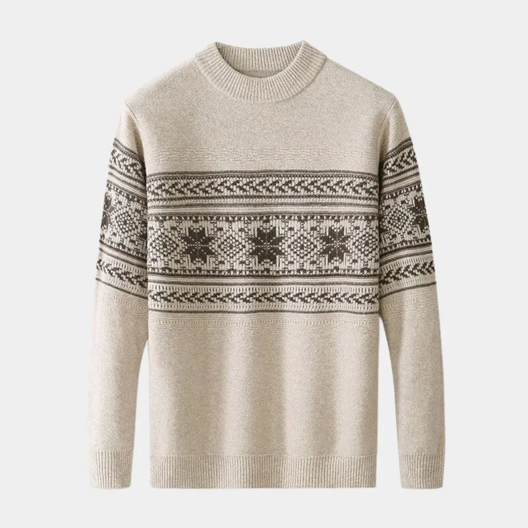 ZVNT sweater 100% Wolle Fair Isle Pullover – Hochwertige, nachhaltige Mode