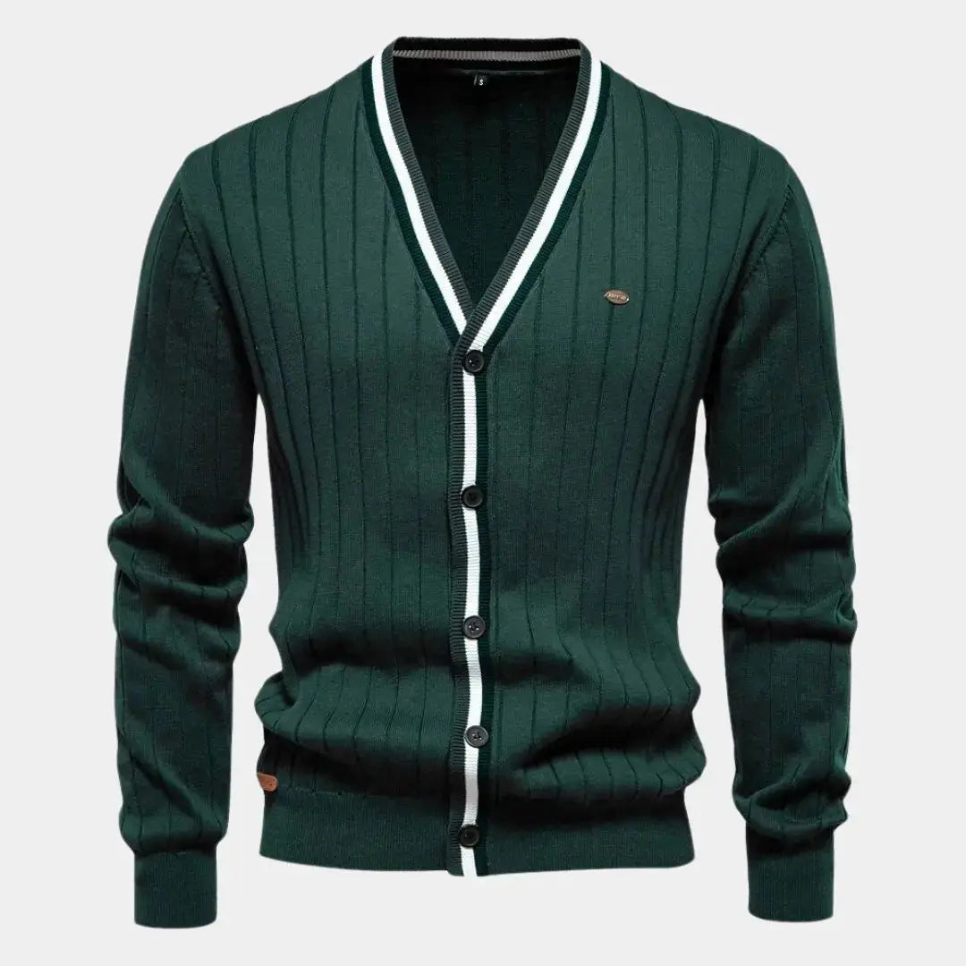 ZVNT sweater Baumwoll-Button-Up-Cardigan: Stilvoller, bequemer Pullover