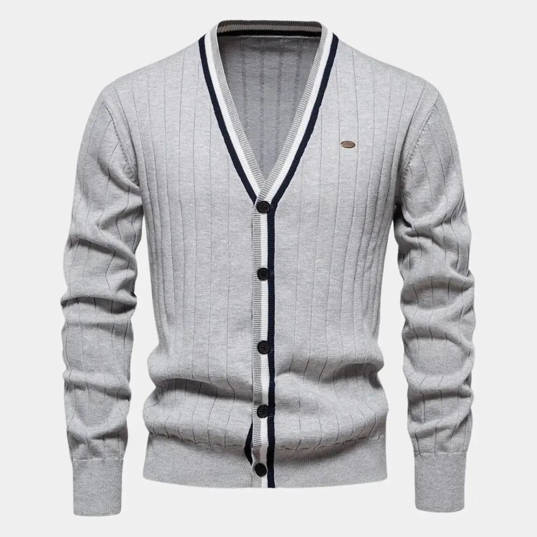 ZVNT sweater Baumwoll-Button-Up-Cardigan: Stilvoller, bequemer Pullover