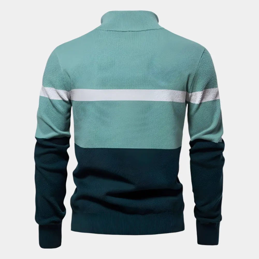 ZVNT sweater Eleganter Quarter-Zip Pullover für Herren – Stilvoller Komfort