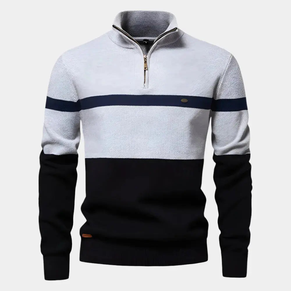 ZVNT sweater Eleganter Quarter-Zip Pullover für Herren – Stilvoller Komfort