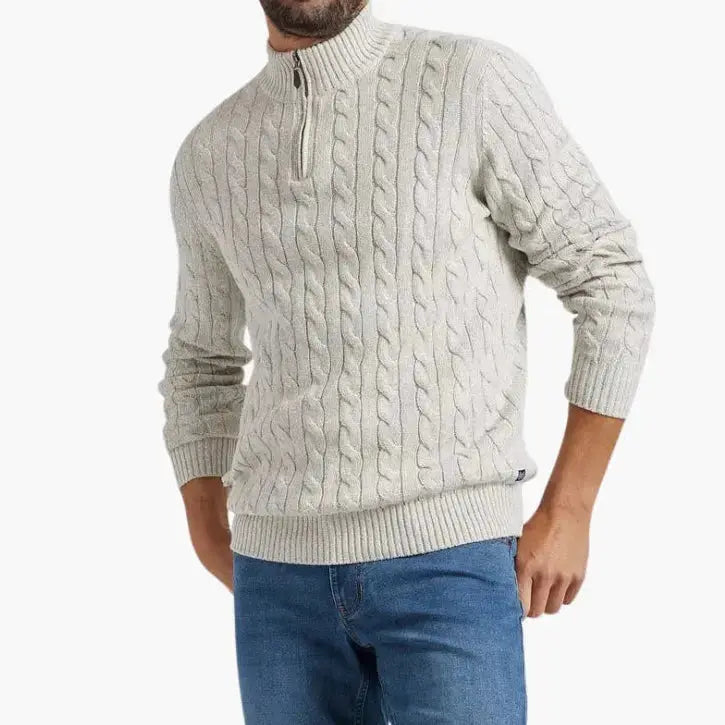 ZVNT sweater Essentieller Halb-Zip-Pullover für ultimativen Komfort und Stil