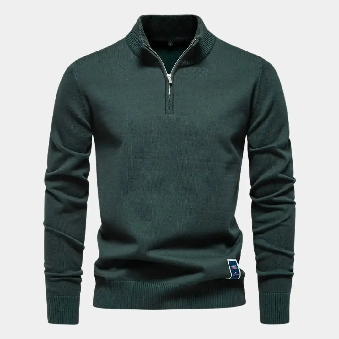 ZVNT sweater Essentieller Quarter-Zip Pullover für Stil und Komfort