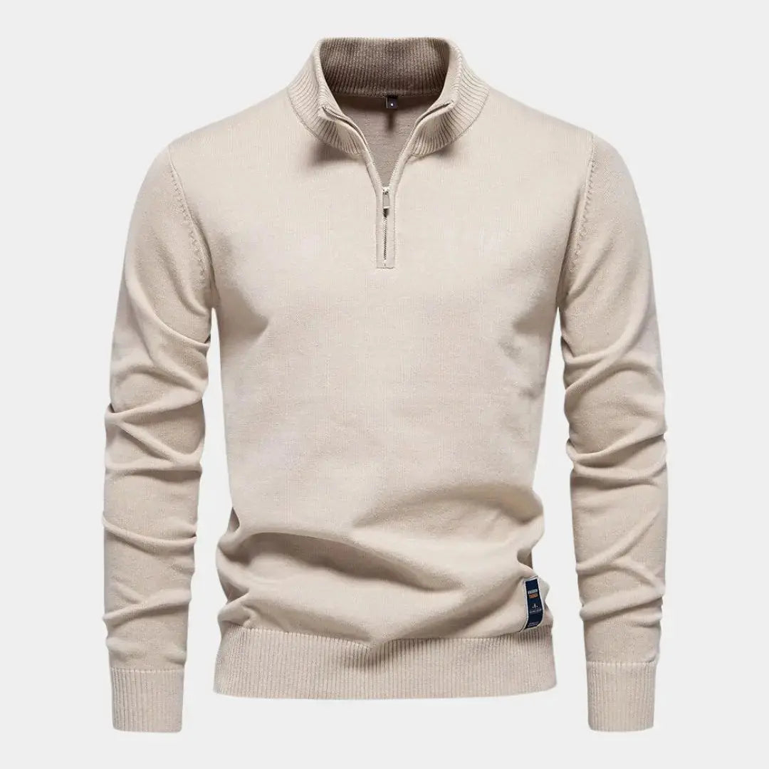 ZVNT sweater Essentieller Quarter-Zip Pullover für Stil und Komfort